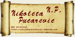 Nikoleta Pucarević vizit kartica
